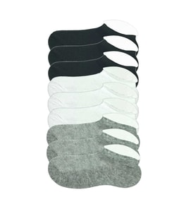 Esnaf sokağı  Esnaf sokağı  9 Adet Çocuk Sneaker Patik Çorap Siyah Beyaz Gri