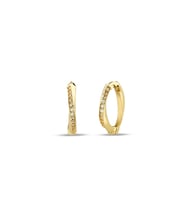 Debora Jewelry 14 Ayar Altın Zirkon Taşlı Halka Detay Küpe