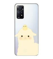 Redmi Note 11 Pro Uyumlu Sevimli Hayvan Tasarımlı Şeffaf Telefon Kılıfı
