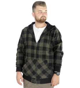 Mode XL Erkek Oduncu Kapsonlu Sweat Pocket 21574 Haki