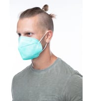 AngelMask Yetişkin Evony Yeşil Renkli FFP2 N95 Maske 10'lu Kutu