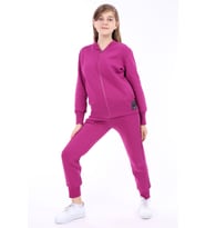 Toontoy Kız Çocuk Baskılı Eşofman Takım (Mürdüm)