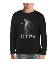 Türk Kurt Siyah Çocuk Sweatshirt