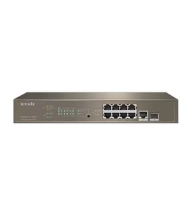 TENDA TEG5310P-8-150W 10 PORT 8 PORT POE+ 1X UPLINK + 1XSFP L3 YÖNETİLEBİLİR RACK MOUNT SWITCH 150W