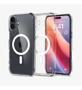 iPhone 16 Plus Kılıf Crystal MagSafe Özellikli Şeffaf