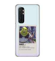Xiaomi Mi Note 10 Lite Uyumlu Shrek Minimalsit Poster Desenli Şeffaf Telefon Kılıfı
