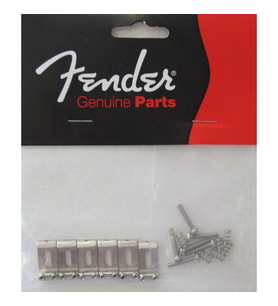 Fender American Standard Stratocaster Bridge Saddles (\'08-Present) Nickel Set of 6