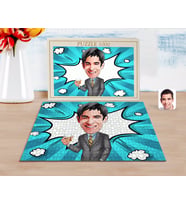 BK Gift Kişiye Özel Erkek Karikatürlü 1000 Parça Profesyonel Puzzle-52