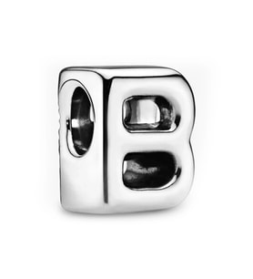 Nur Silver B Harfi Gümüş Charm NUR-BL02346