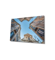 Miyrem Glasses Collection -A1^#  Geometrik Mimari Bina Cam Tablo, Cam Tablo (Çok Renkli)