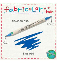 Zig Fabricolor Twin Çift Uçlu Kumaş Boyama Kalemi BLUE 