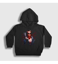 Presmono Unisex Çocuk Siyah Arnold Schwarzenegger Film The Terminator Kapüşonlu Sweatshirt 254628tt