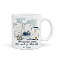Dış Ticaret Öğrencisine İthalat İhracat Evrakları Küresel Kupa Bardak Hediye