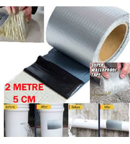 2 mt x 5 cm Waterproof Güçlü Tamir Bandı Su Sızdırmaz Bant İzolasyon Dış Cephe Pimaş Boru Çamur Bant