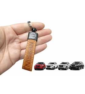 Nissan Suni Deri Anahtarlık – Şık Tasarım, Dayanıklı Kullanım Kahverengi 1 Adet