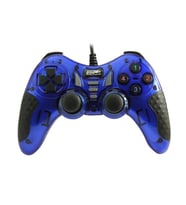 Bilgisayar Laptop USB Kablolu Oyun Kolu Pc Gampad Usb Dual Vibration 17 Buttons mavi