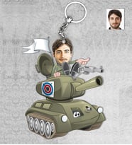 Kişiye Özel Asker Erkek Ahşap Anahtarlık-3
