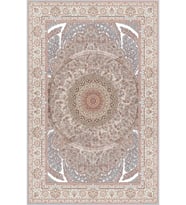 Eliana Home Baskılı, Yıkanabilir Kaymaz Taban Salon Halısı LNA0139-SD422 100x150 cm (Bej)