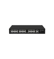 24 Port 10/100 Poe Swıtch 2 Up Lınk 1 Sfp Girişli 300w (Siyah)
