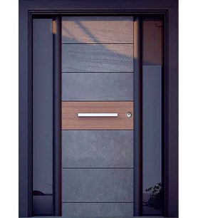 Çelik Kapı Fiyatları Siyah Kasalı Lüx Villa Kapısı, Apartman Kapısı, Dış Mekan Kapısı, Çelik Kapı TEZ0147