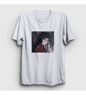 Presmono Unisex Beyaz Winter Giyu Tomioka Anime Demon Slayer Kimetsu No Yaiba T-Shirt 298830tt (Beyaz)