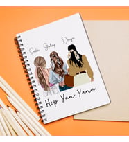 3 Kız Arkadaş Tasarımlı Kişiye Özel Defter