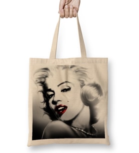 Marilyn Monroe 01 Bez Çanta Uzun Saplı