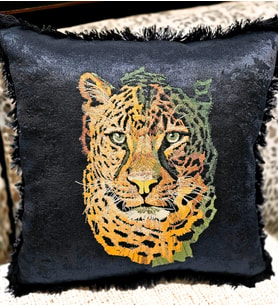 Nakiş İşlemeli·  Safari· Seri·si·-1 Kirlent&yastik Kilifi