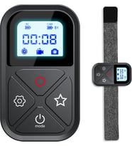 Akıllı Kablosuz Uzaktan Kumanda GoPro Max Mini Hero 12 Hero 11 Hero 10 Hero 9 Hero 8, LCD Göstergesi Mıknatıs Şarj Portu El Kayışı Go Pro 11 12 10 9 8 Siyah Kamera Aksesuarları