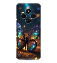 Xiaomi 14C Kılıf Boutique Baskılı Resimli Rengarenk Kelebek Pcode -097