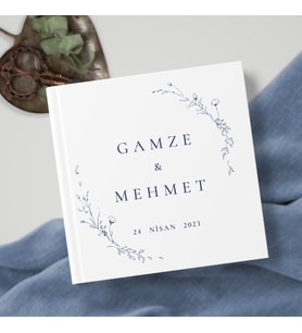 İsme Özel Düğün - Nişan Misafir & Ziyaretçi Anı Defteri