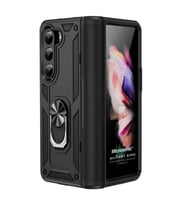 Microsonic Samsung Galaxy Z Fold 5 Kılıf Military Ring Holder Siyah (Siyah)
