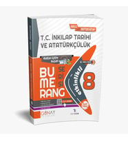 GÜNAY 8.SINIF BUMERANG İNKİLAP TARİHİ VE ATATÜRKÇÜLÜK ETKİNLİKLİ AKILLI DEFTER KİTAP