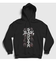 Presmono Unisex Siyah Skulls Black Sabbath Kapüşonlu Sweatshirt 18163tt