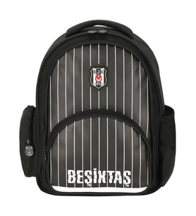 Beşiktaş Çubuk Desenli Suni Deri Okul Sırt Çantası 25352