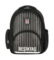 Beşiktaş Çubuk Desenli Suni Deri Okul Sırt Çantası 25352
