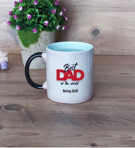 Babaya Hediye Kupa Bardak Sihirli Fotoğraflı Babaya Doğum Günü Hediyesi