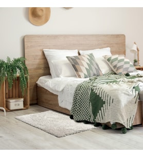 AGKHOME Orijinal Amerikan Shaggy Halı - 80 x 120 cm - Süper Beyaz