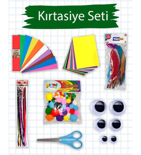 Temel Okul Kırtasiye Seti Hobi Malzemeleri