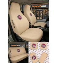 Fiat (Eski) Logolu Oto Koltuk Kılıfı Ön Arka Set – Penye Universal Koltuk Koruyucu Servis Kılıfı