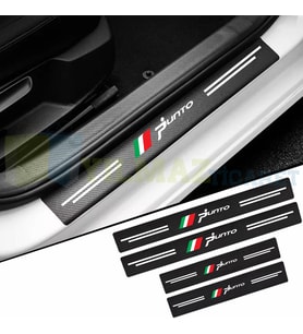 Fiat Punto Karbon Kapı Eşiği Koruma Araba Etiket Oto Sticker Yapıştırma 4 Parça