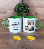 İngilizce Öğretmeni Kupa Bardak Yeşil Fotoğraflı Öğretmenler Günü Hediyesi