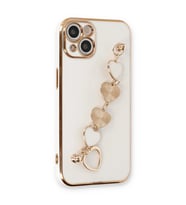 iPhone 14 Kılıf Esila Silikon - Beyaz