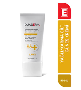 Duaderm Güneş Koruyuc Krem Karma ve Yağlı Cilt SPF50+ 50 ml