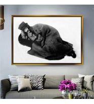 Altın Çerçeveli dekoratif tablo a1929 (Gold)