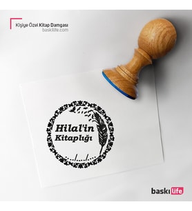 Kişiye Özel Kitap Damgası Kitap Mührü Kaşe Kitap Mühür Özel Damga 52