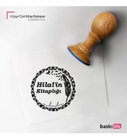 Kişiye Özel Kitap Damgası Kitap Mührü Kaşe Kitap Mühür Özel Damga 52