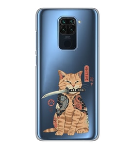 Xiaomi Redmi NOTE 9 Uyumlu Catana Kedi Tasarımlı Şeffaf Telefon Kılıfı