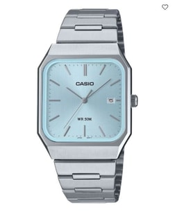 Casio MTP-B185D-2A2VDF Quartz Çelik Gri Turkuaz Kadran 33 mm Erkek Kol Saati
