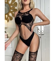 Fastieshop Kolsuz Vücut Çorabı (Siyah)